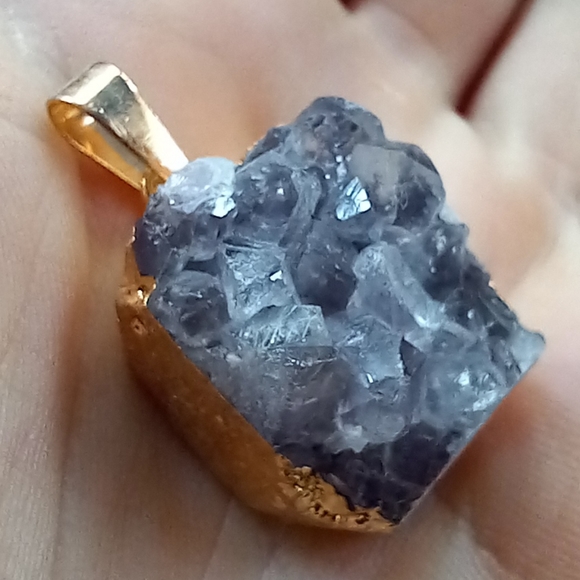 Dolls Kill Accessories - Natural amethyst chunk pendant! OOAK stone for necklace